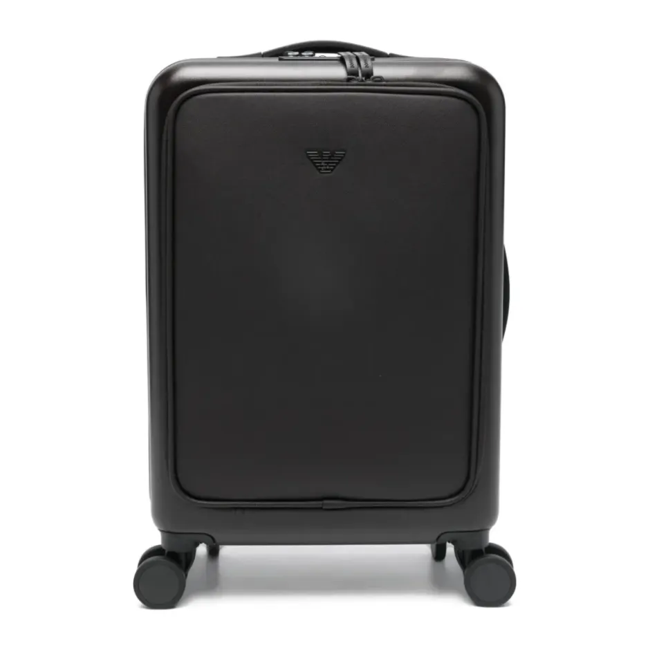 Discount ABS Carry-On Kuffert med Saffiano-detalje og Ørneplade Kufferter