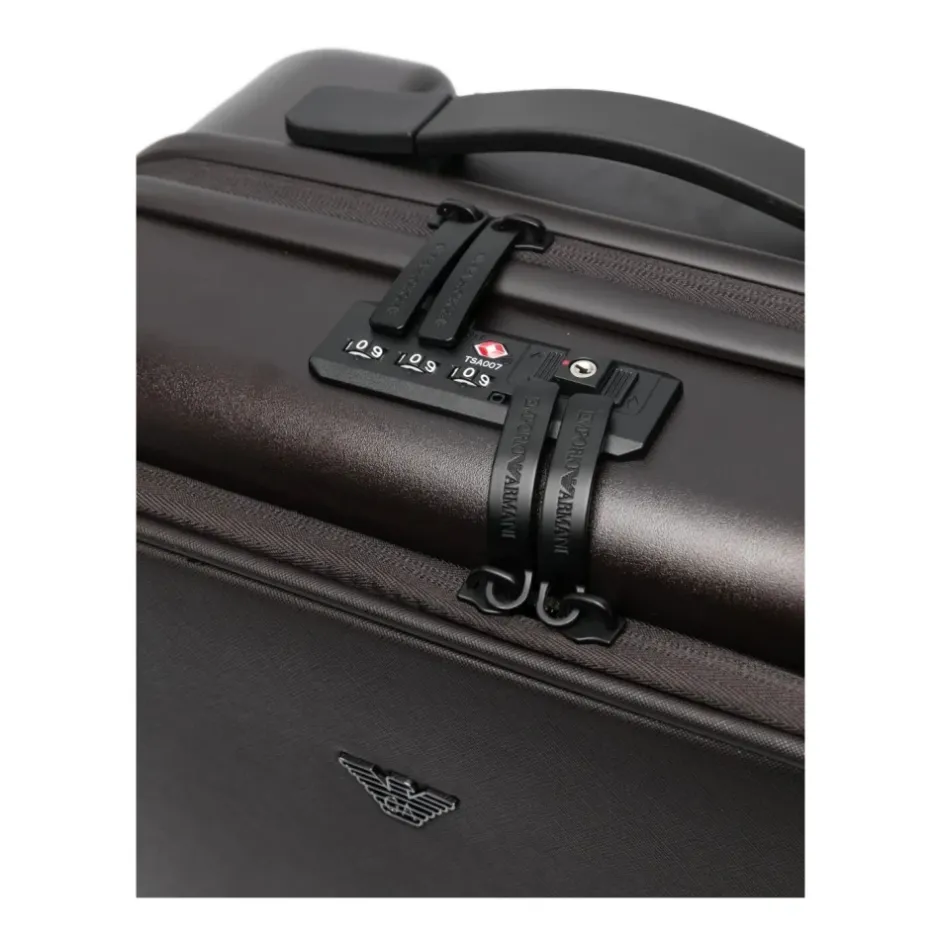 Discount ABS Carry-On Kuffert med Saffiano-detalje og Ørneplade Kufferter
