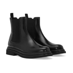 Sale Ankelstøvler i børstet kalveskind Chelsea Boots