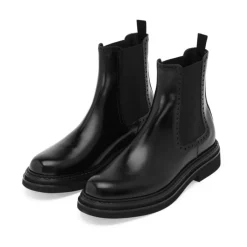 Sale Ankelstøvler i børstet kalveskind Chelsea Boots
