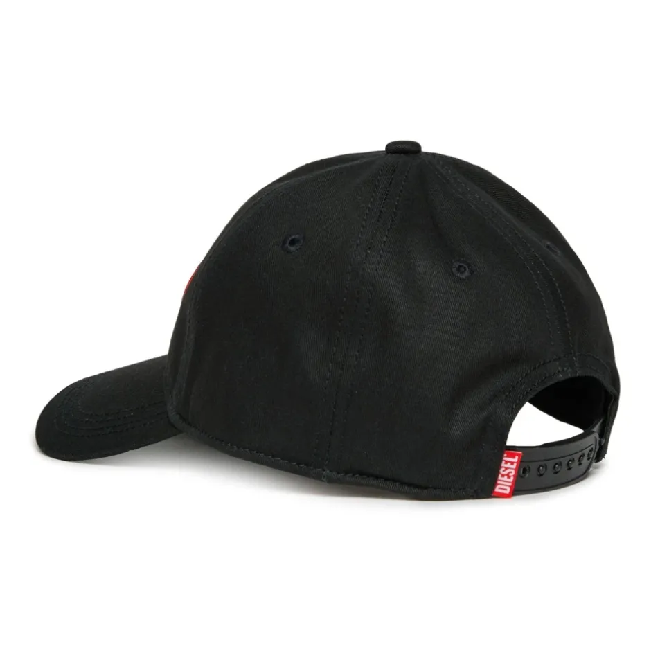 Baseballkasket i gabardine med kontrasterende label Børn Huer & Kasketter