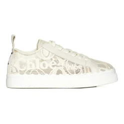 Clearance Blonder Sneakers med Lærdetaljer Dame Sneakers