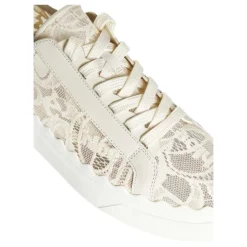 Clearance Blonder Sneakers med Lærdetaljer Dame Sneakers
