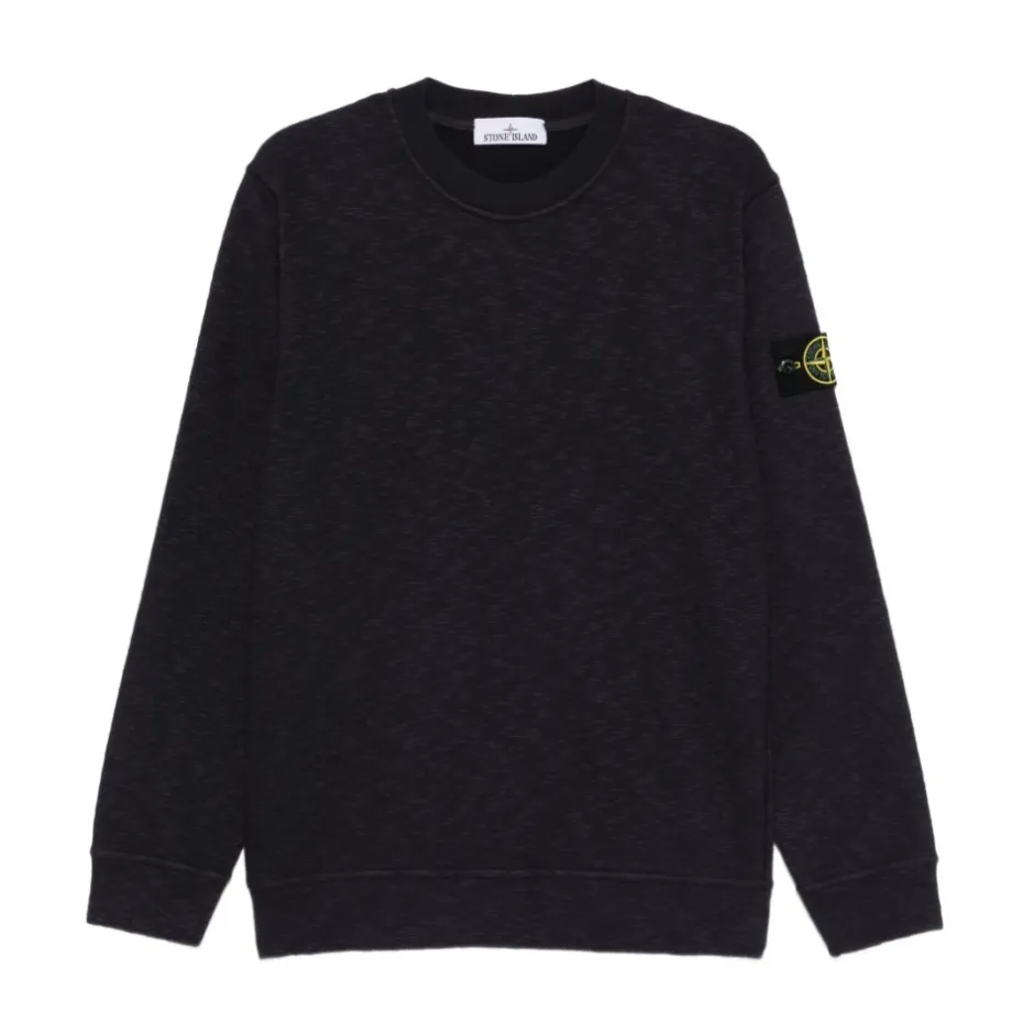 Best Bomuld Crewneck Sweatshirt med Badge Strik