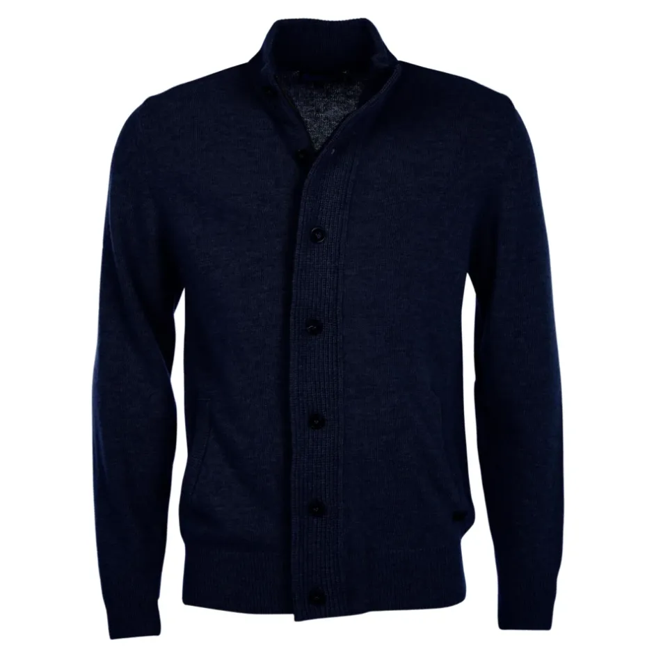 New Sweater med Alcantara Patch Detaljer Strik