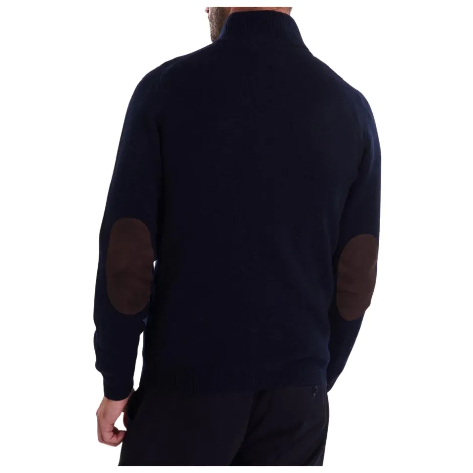 New Sweater med Alcantara Patch Detaljer Strik