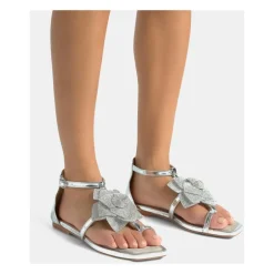 Online Blomst flad sandal Dame Sandaler