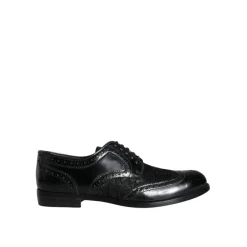 Sale Blomstret Brogue Wingtip Lædersko Dame Snøresko