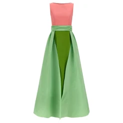 Discount Boat Neck Column Gown Dame Kjoler