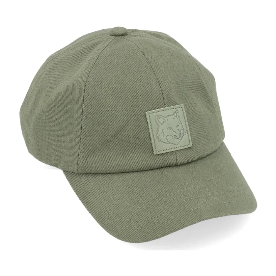 Best Bold Fox Head Leather Patch 6P Cap Huer, Kasketter & Hatte
