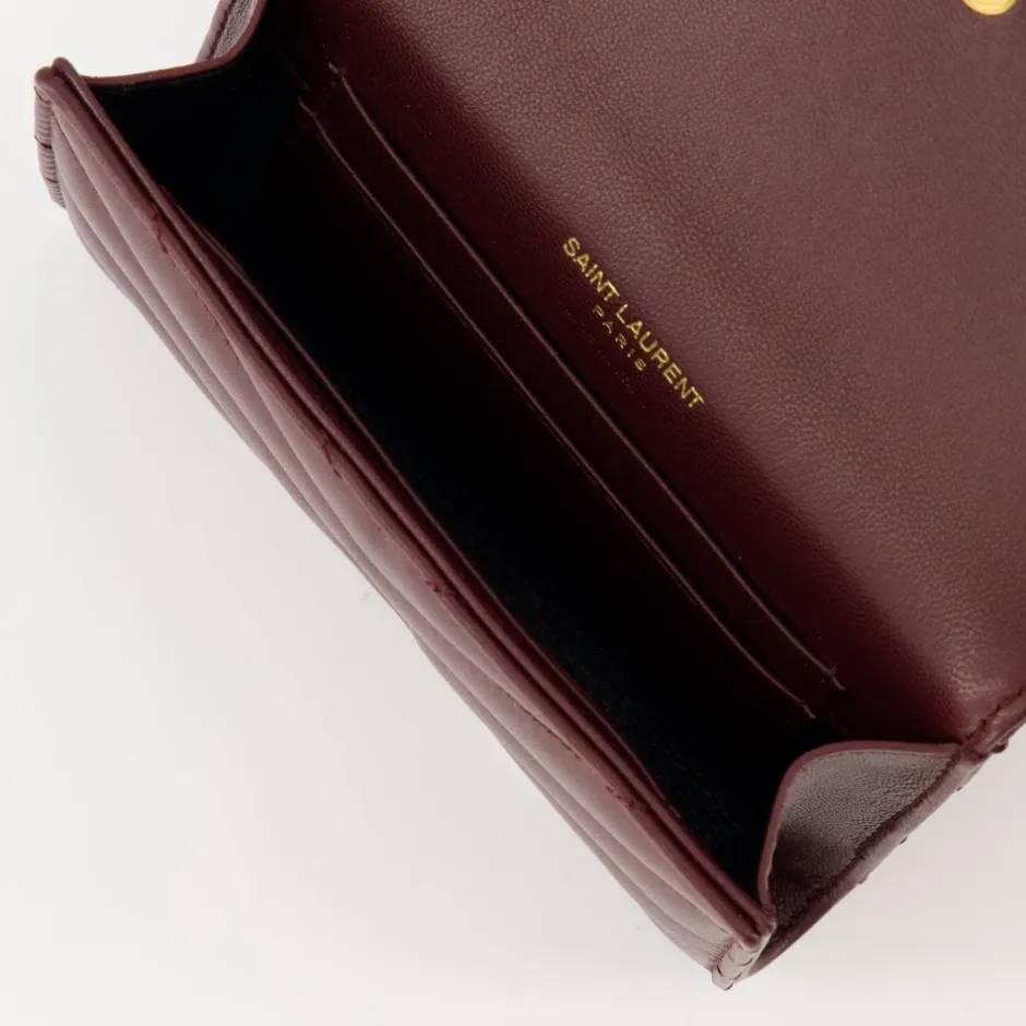 Bordeaux Læderpung Cassandre Model Dame Clutch