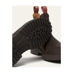 Sale Læder Chelsea Støvler med Kummel-Farvet Sløjfe Chelsea Boots