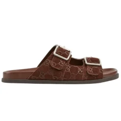 Outlet Læder Flade Såler Slides Sandaler