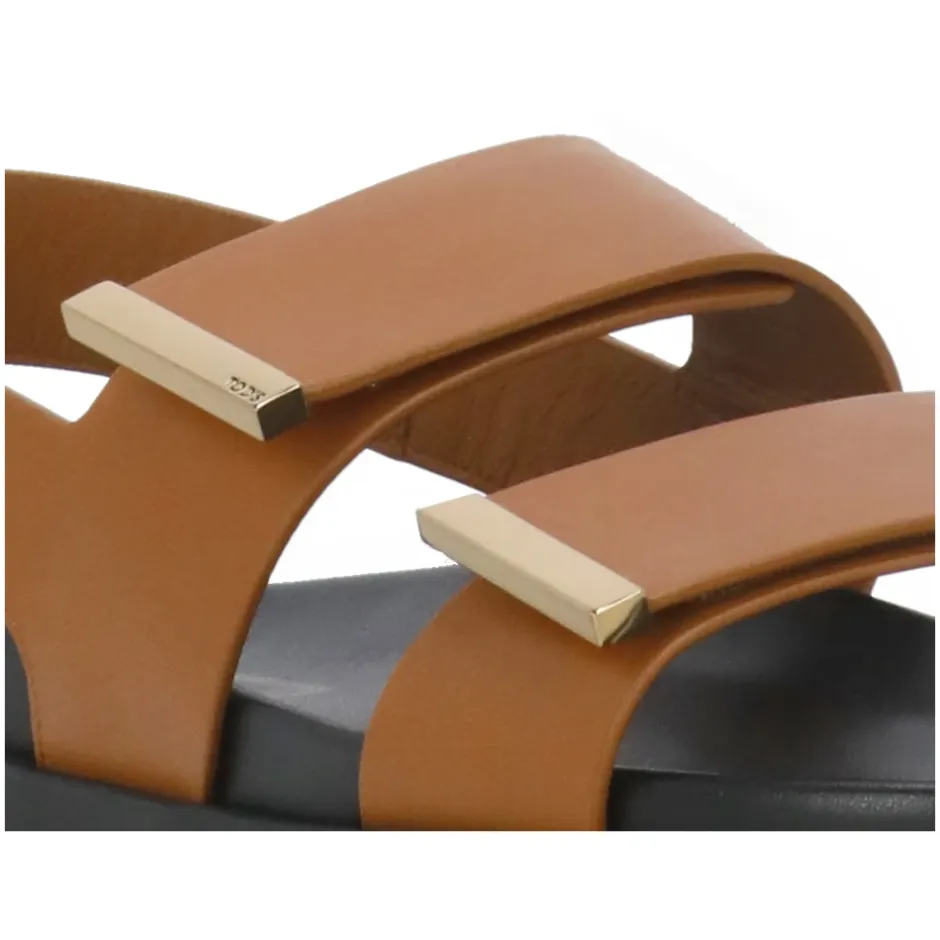 Hot Læder Sandaler med Velcrolukning Dame Sandaler