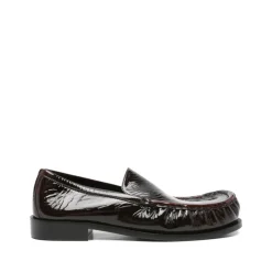 Læder Slip-On Flade Sko Loafers