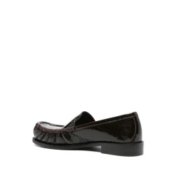 Læder Slip-On Flade Sko Loafers