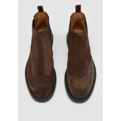 Clearance Ruskind Chelsea Boot med Perforeret Detalje Chelsea Boots