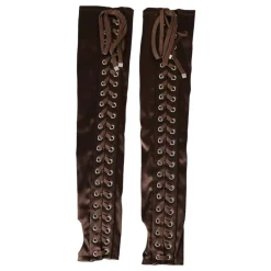 Sale e Lace-Up Satin Handsker Dame Handsker