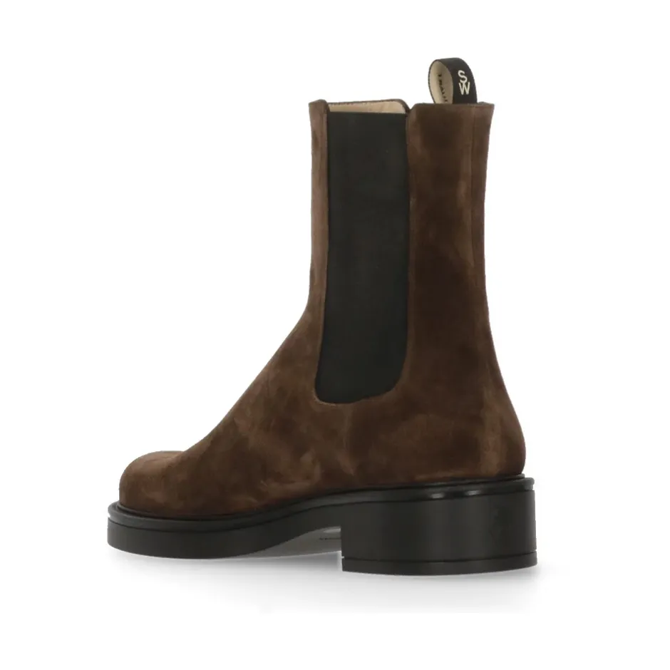 Best e Ruskind Læder Ankelstøvler Dame Chelsea Boots