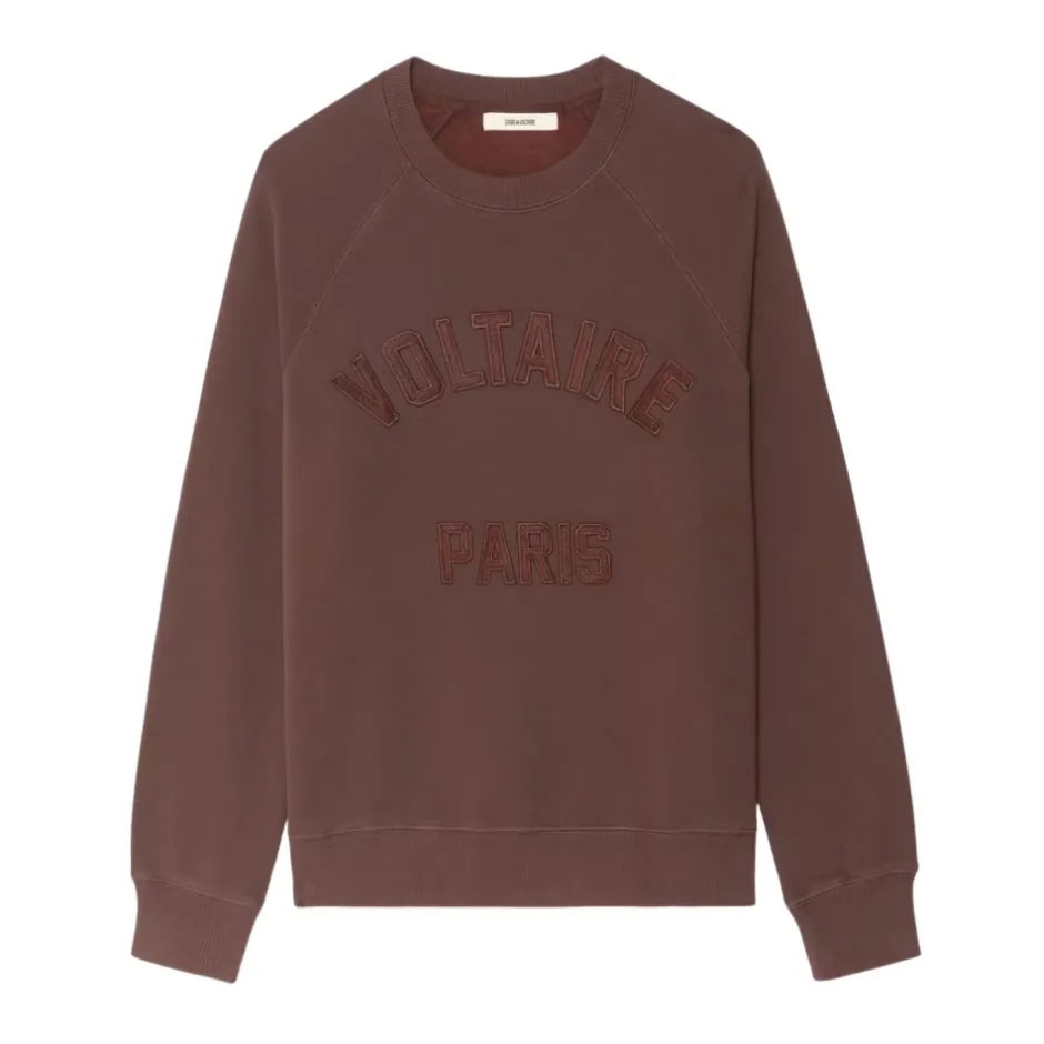 Outlet Burgundy Voltaire Paris Sweatshirt Dame Sweatshirts|Striktrøjer & Sweatere