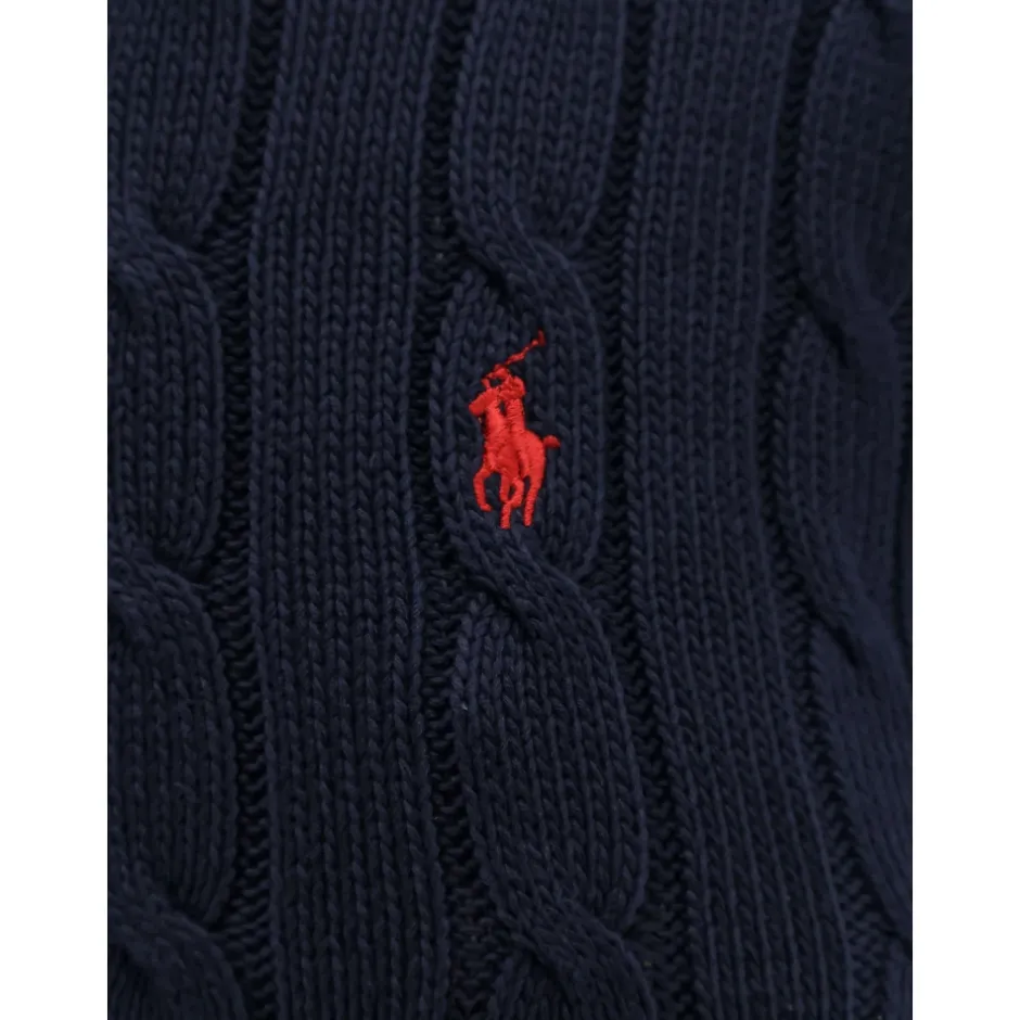 Hot Cable Knit Bomulds Sweater Dame Striktrøjer & Sweatere