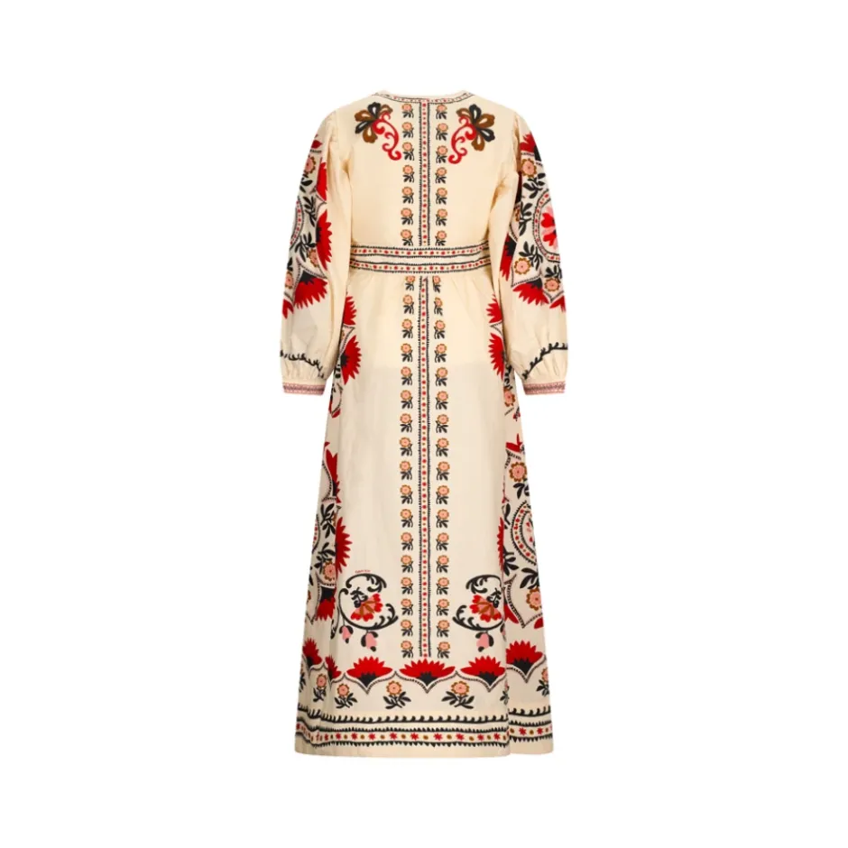 Clearance Cashew Mandala Lang Kjole Dame Kjoler