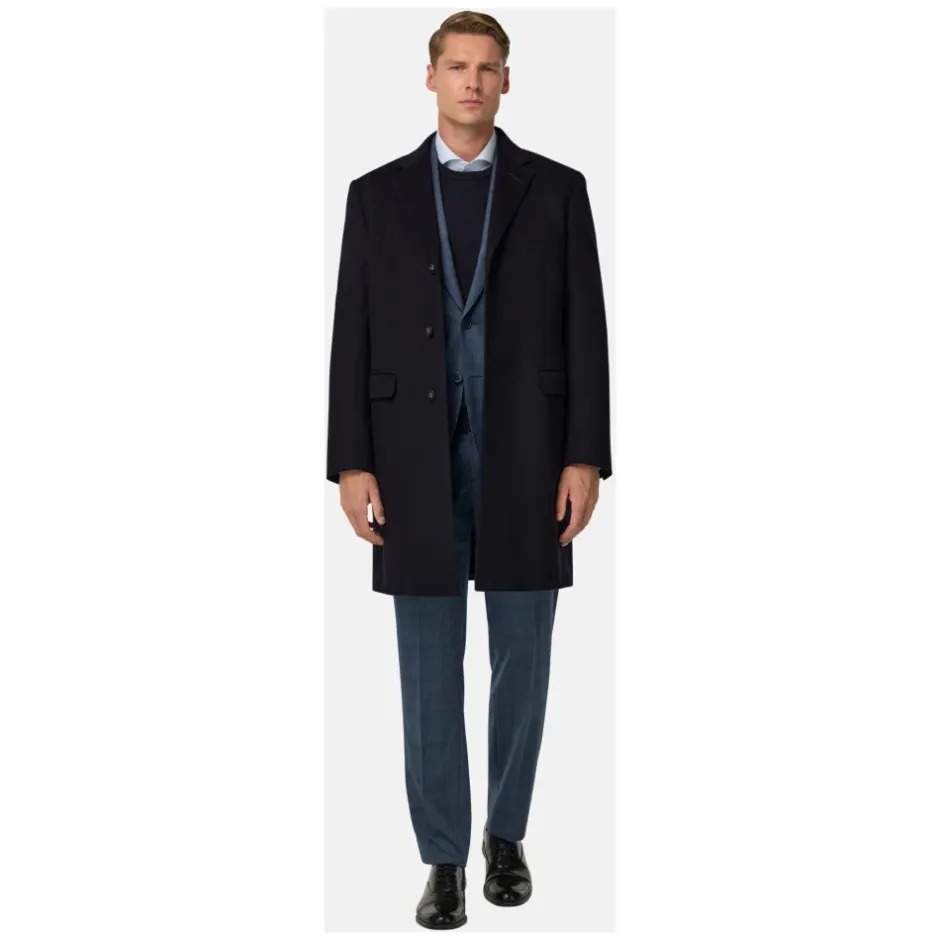 Clearance Cashmere Blend Enkeltradet Frakke Frakker