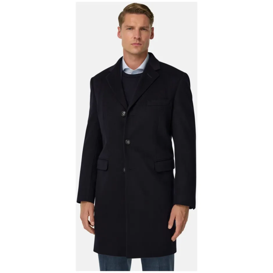 Clearance Cashmere Blend Enkeltradet Frakke Frakker