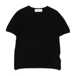 Online Cashmere Kortærmet Rund Hals Fin Strik Dame T-Shirts