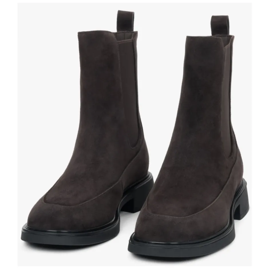 Online Chelsea Boots med elastisk indsats Dame Chelsea Boots