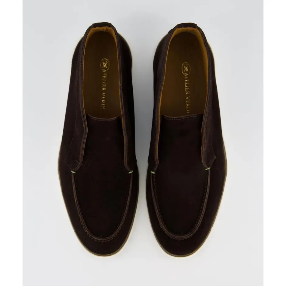 Clearance Chokolade Loafer til Mænd Støvler