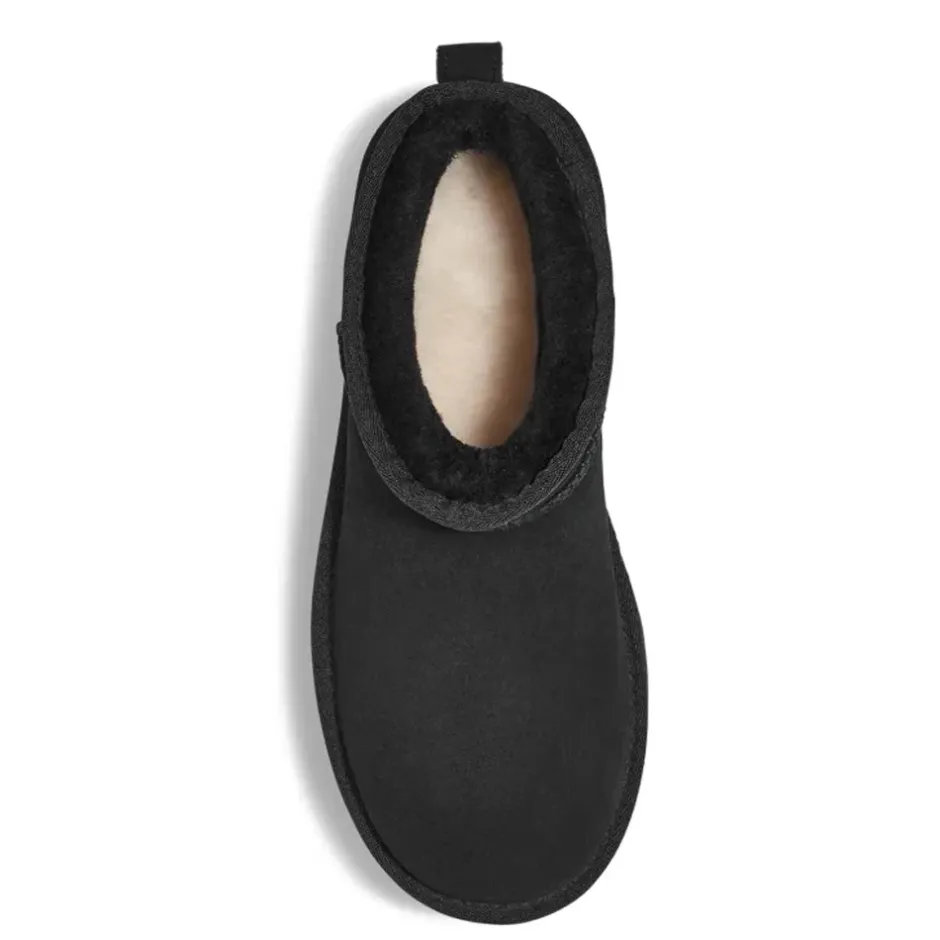 Clearance Classic Ultra Mini Platform Støvler Black Dame Støvler