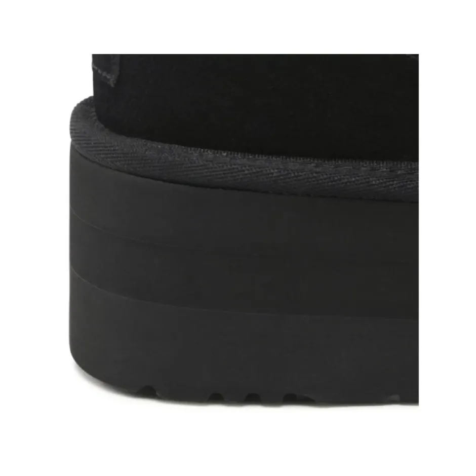Clearance Classic Ultra Mini Platform Støvler Black Dame Støvler