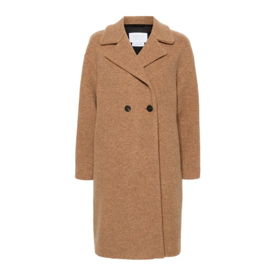 Discount Cognac Uldfrakke Dame Frakker