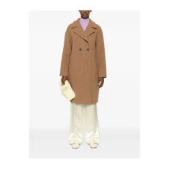Discount Cognac Uldfrakke Dame Frakker