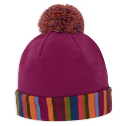 Clearance Contrast Cuff Pompon Beanie Børn Huer & Kasketter
