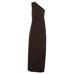 New Crepe Stretch One-Shoulder Ruched Dress Dame Kjoler
