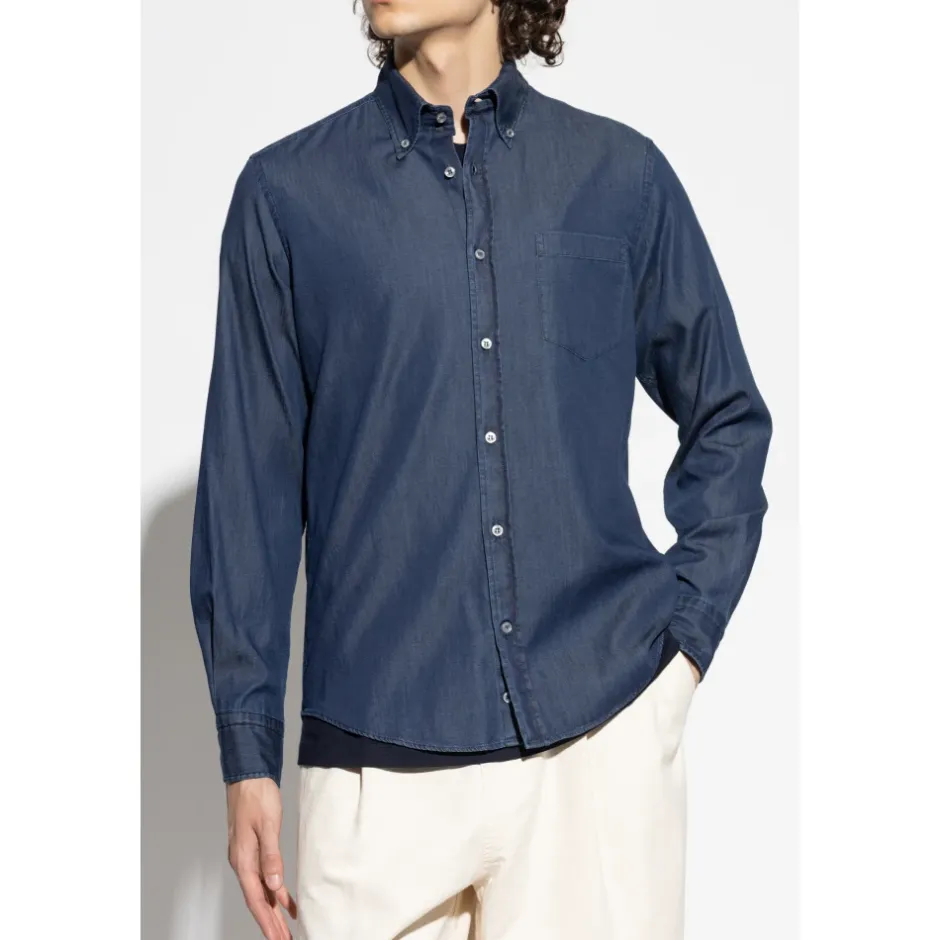 Hot Denim skjorte med lomme Skjorter