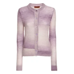 Outlet Dégradé Uldblanding Cardigan Dame Striktrøjer & Sweatere