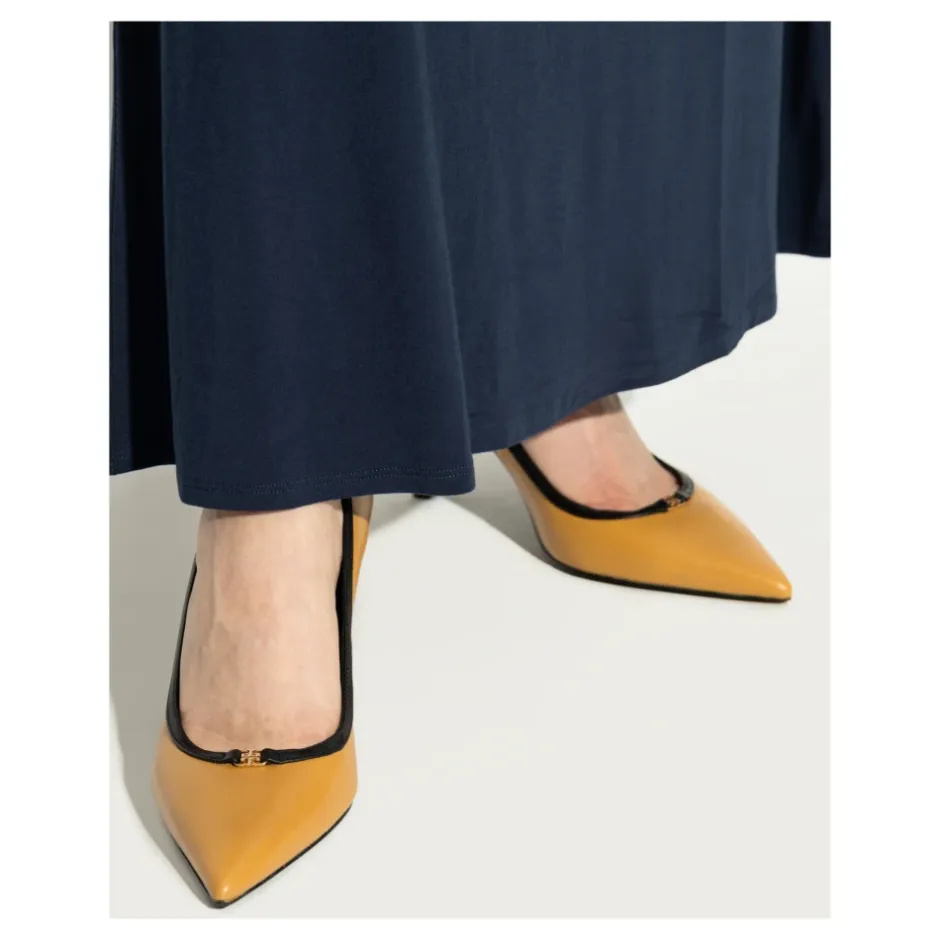 Clearance Dobbelt T Logo Pumps Dame Pumps|Stiletter
