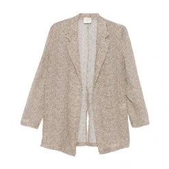 Sale Dot Print Open-Front Blazer Dame Jakker