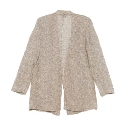 Sale Dot Print Open-Front Blazer Dame Jakker
