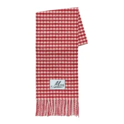 New Double Check Wool And Mohair Scarf Dame Halstørklæder Og Tørklæder|Tørklæder
