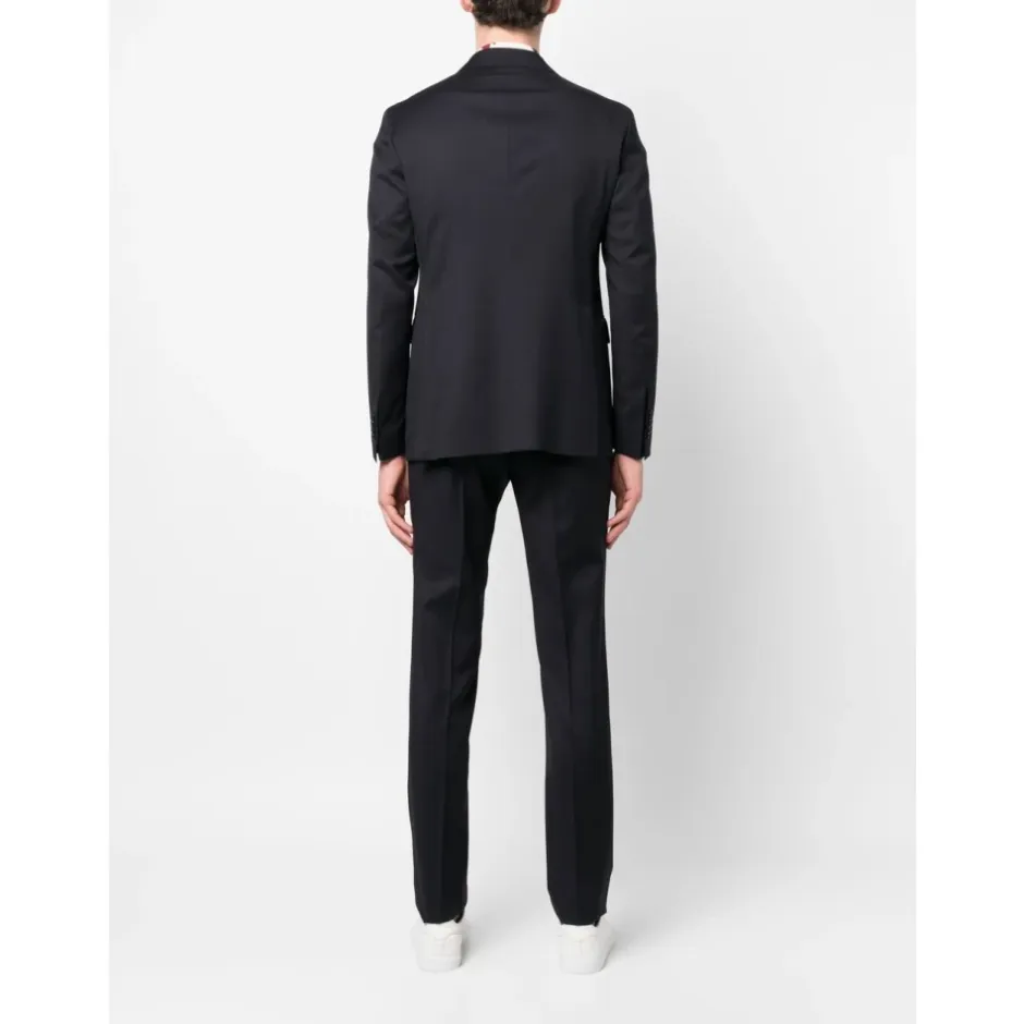 Clearance Double-Breasted Blazer med Klassiske Bukser Jakkesæt