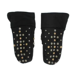 Best Elegant gr uld handsker med nitter Handsker