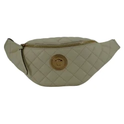Clearance Elegant hvid læder bæltetaske Dame Bæltetasker