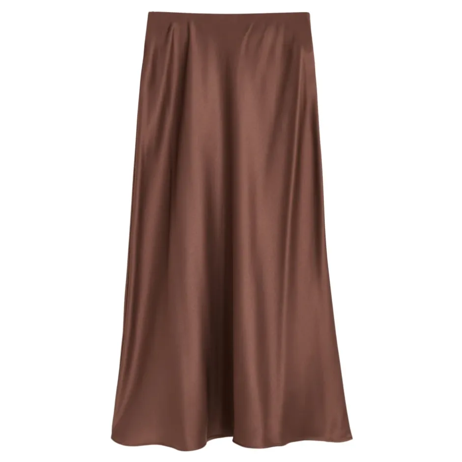 Sale Elegant Karaffel Maxi Nederdel Dame Nederdele