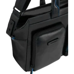 Outlet Elegant Læder Dokumentmappe med Laptoprum Dame Laptop Tasker