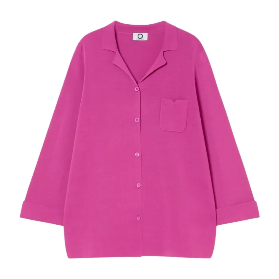 New Elegant Strik med Knapdetaljer Dame Striktrøjer & Sweatere