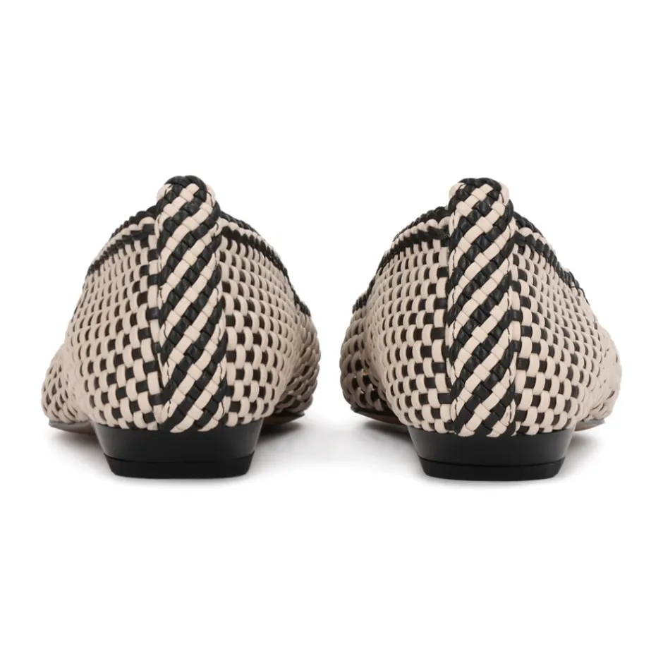 Clearance Elegante Flettede Læderpumps Dame Ballerina Sko